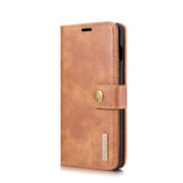 DG.MING Crazy Horse Texture Flip Detachable Magnetic Leather Case for Samsung Galaxy S10, with Holder & Card Slots & Wallet, Galaxy S10, For Samsung Galaxy S10